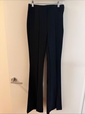 Size XS Zara Classic Black Women's Dress Pants with front ankle slits